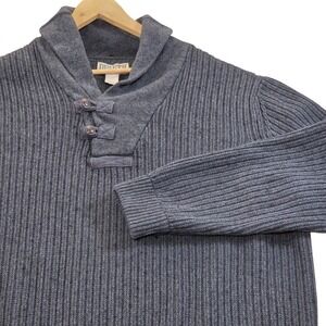 Duluth Trading Men's 3XL High Neck Infantry Sweater Gray‎